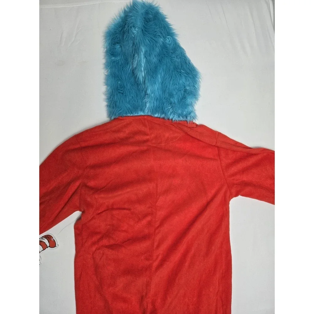 Dr. Seuss Thing 1 2 Pajama Costume Cosplay Interchangeable Patches sz Large NWT